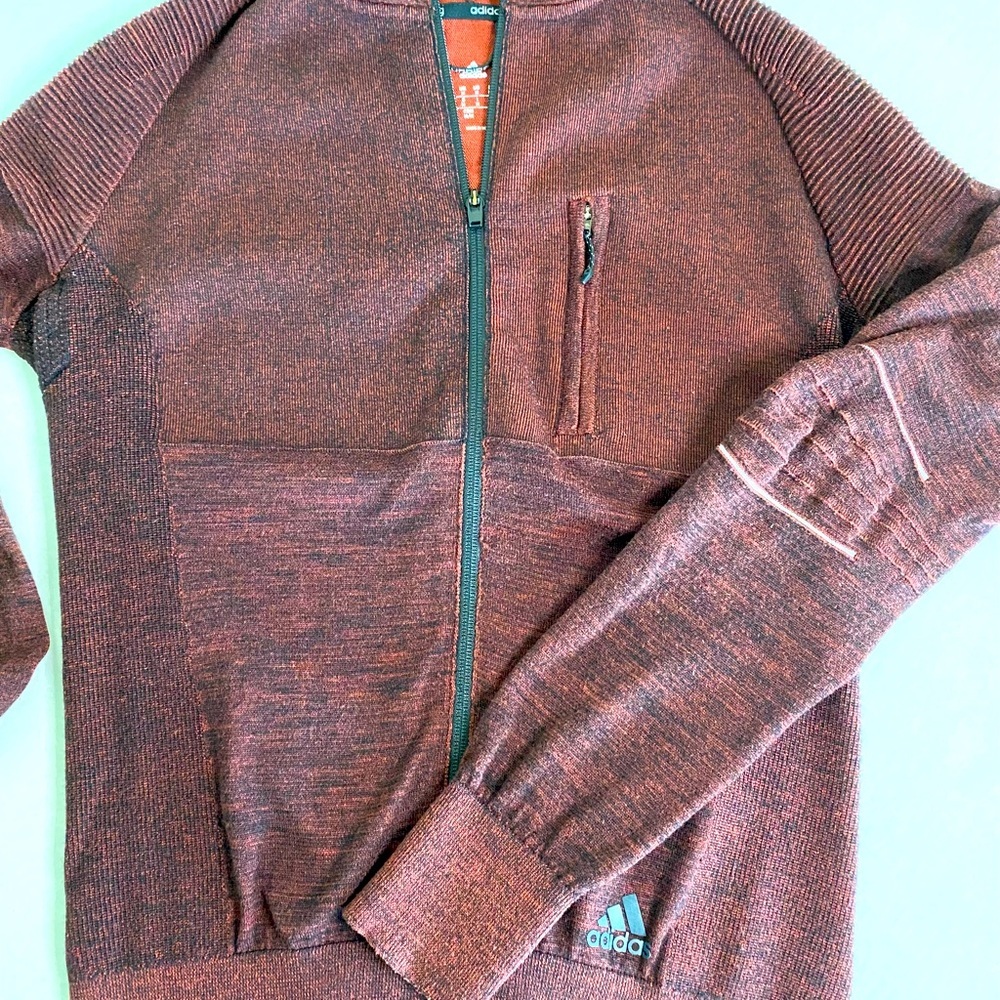 adidas Maroon Full-Zip Jacket